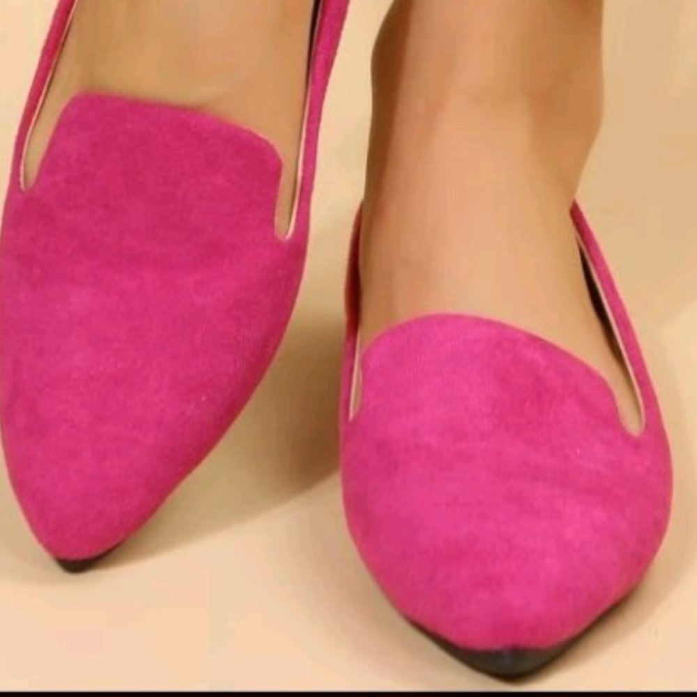 Hot Pink Flats Size 7